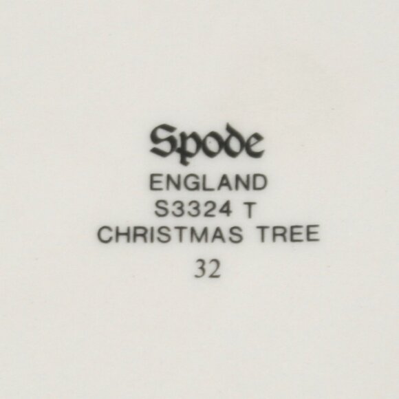 Spode 24 oz Pitcher Juice Water Milk Sauce Jug Christmas Tree England - S3324-T - Picture 9 of 10